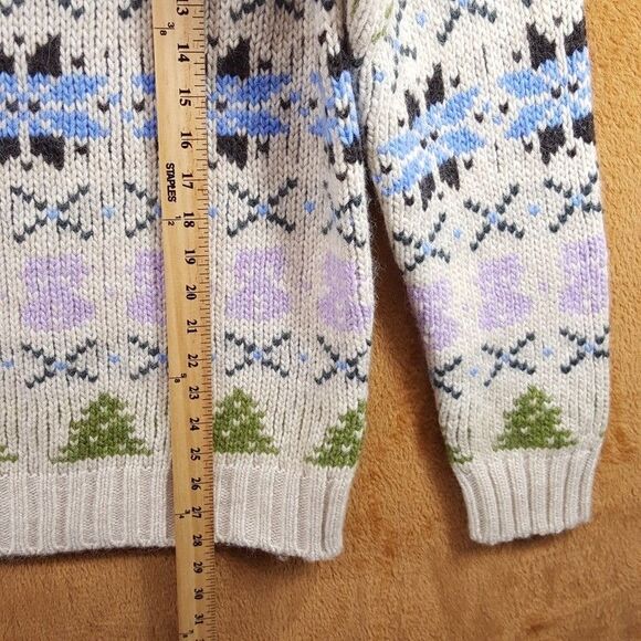 NN07 Sweater Mens Medium Cream Pullover Crew Fair Ilse Wool Alpaca STEIN $370 - Picture 10 of 11